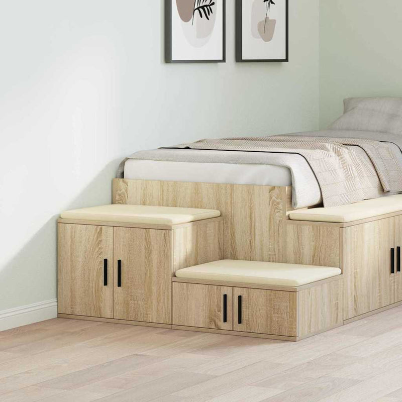 Dulap de depozitare 2 buc. Stejar Sonoma 103 x 41 x 40 cm