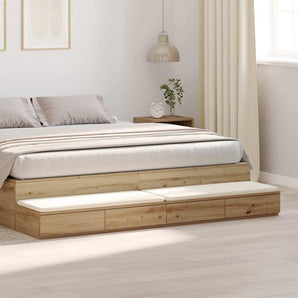Sertare pentru pat Stejar Artizanal 200 x 36,5 x 16,5 cm