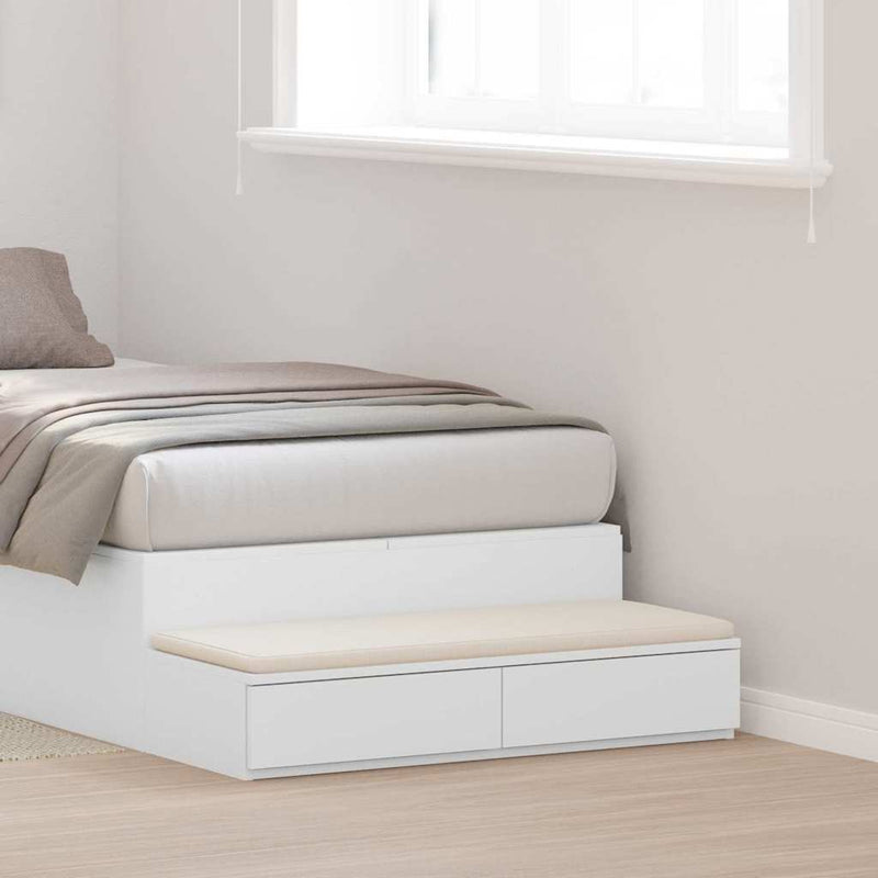 Sertare pentru pat Alb 80 x 36,5 x 16,5 cm Lemn prelucrat