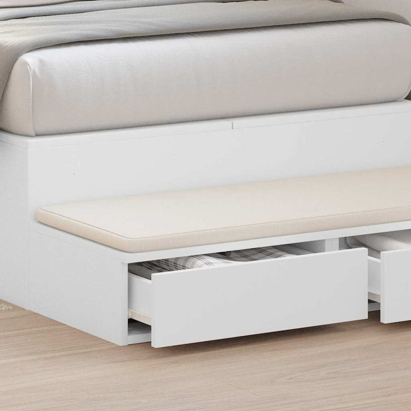 Sertare pentru pat Alb 80 x 36,5 x 16,5 cm Lemn prelucrat