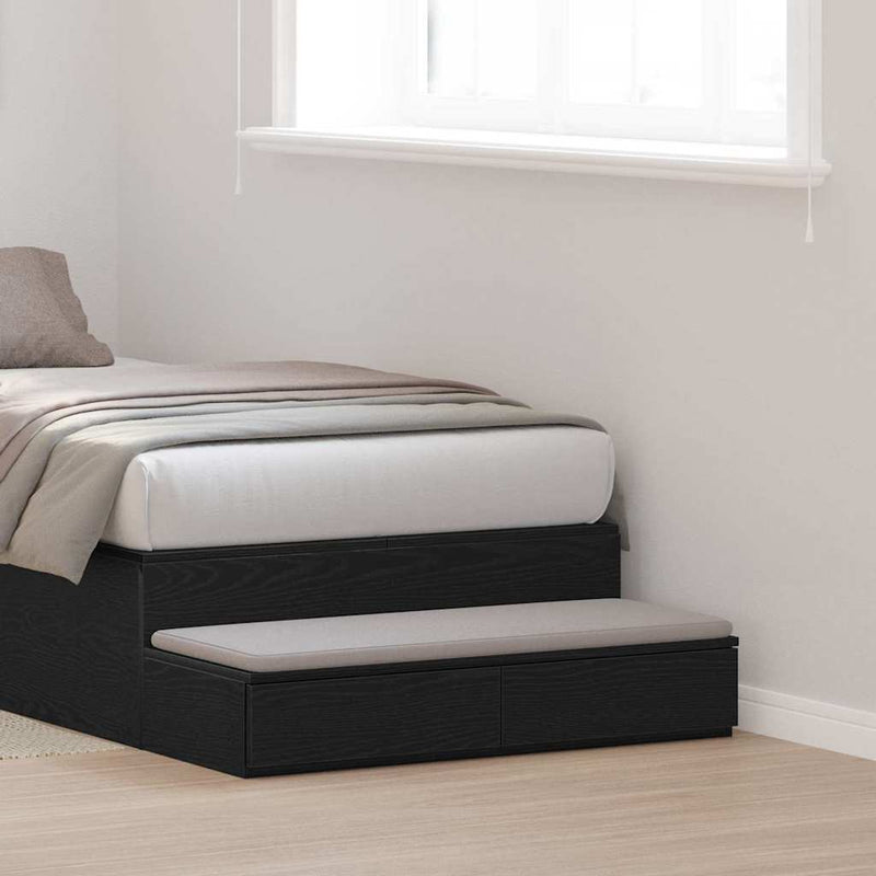 Sertare pentru pat Stejar Negru 75 x 36,5 x 16,5 cm