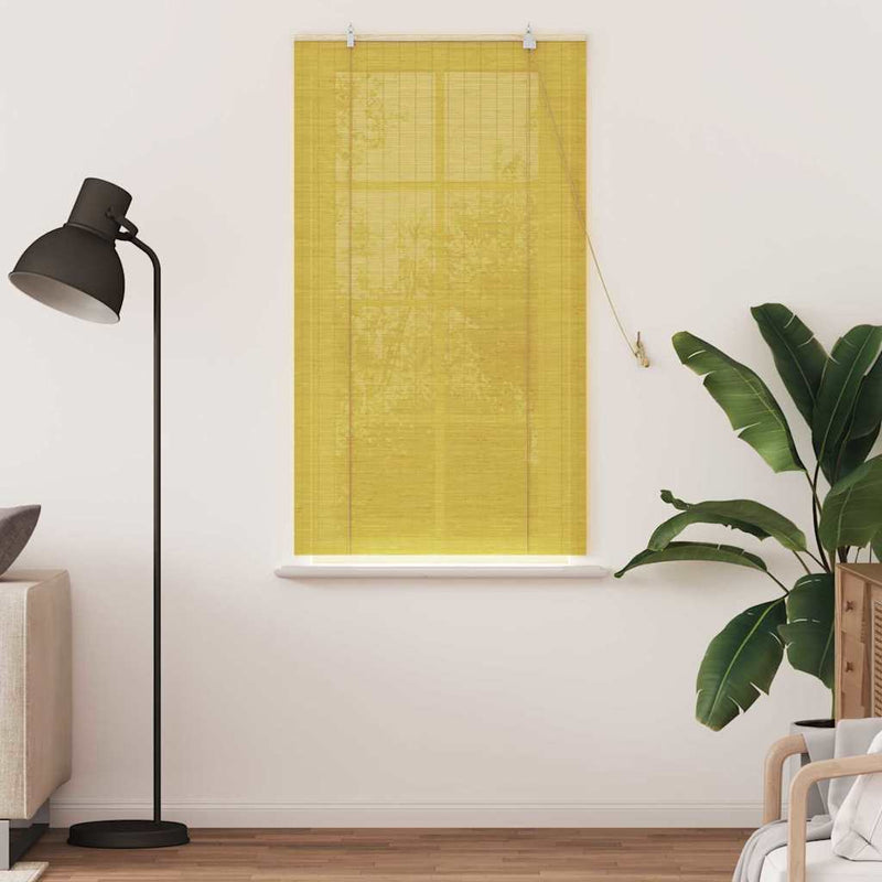 Rulou textil Galben 90 x 160 cm Bambus