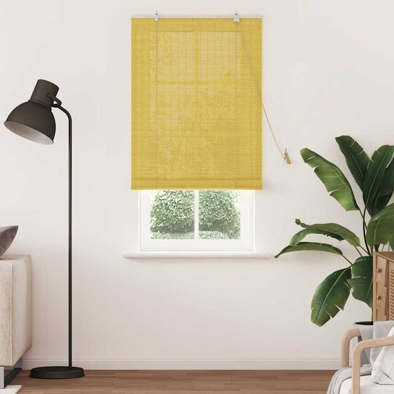 Rulou textil Galben 90 x 220 cm Bambus