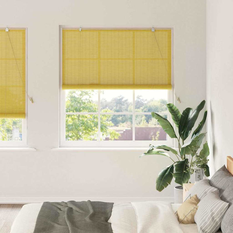 Rulou textil Galben 150 x 220 cm Bambus