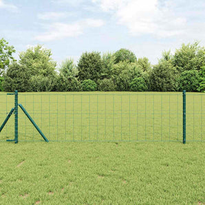 Gard Euro 0,6 x 10 m Fier acoperit cu PVC Verde