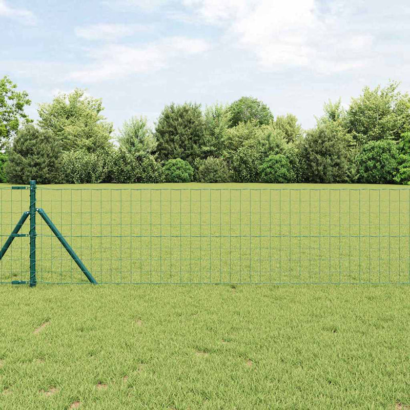 Gard Euro 0,6 x 25 m Fier acoperit cu PVC Verde