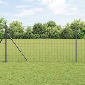 Gard Euro 1,2 x 10 m Fier acoperit cu PVC Gri