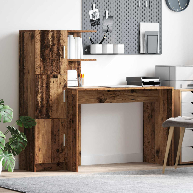 Birou Lemn vechi 133.5 x 50 x 124 cm 2 buc.