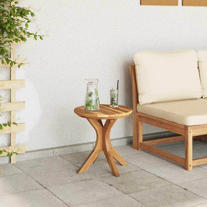 Masă laterală Maro 40 x 40 x 41 cm Lemn solid de tec