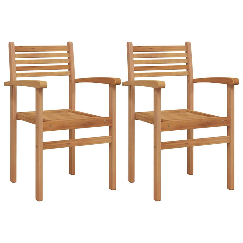 Scaun 2 buc. Maro Lemn solid de tec