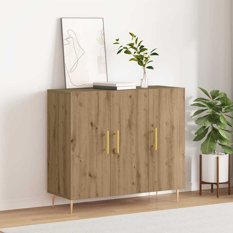 Bufet Stejar Artizanal 90 x 34 x 80 cm Lemn prelucrat