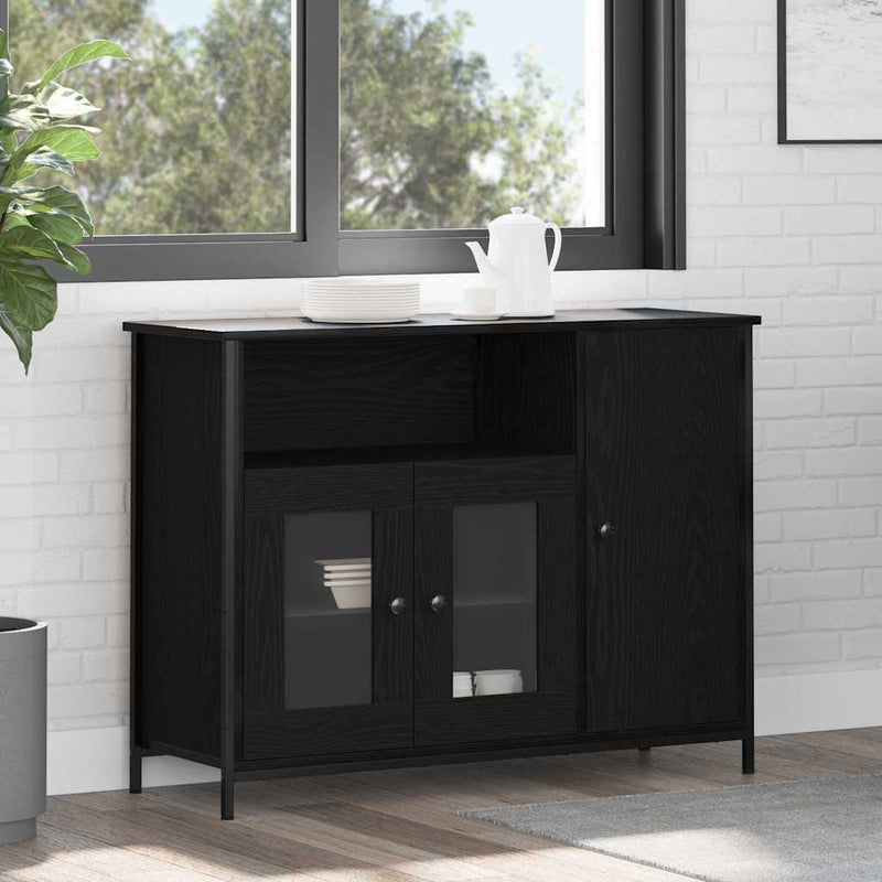 Bufet Stejar Negru 100 x 35 x 75 cm