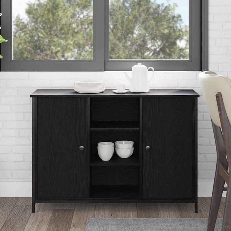 Bufet Stejar Negru 100 x 35 x 70 cm