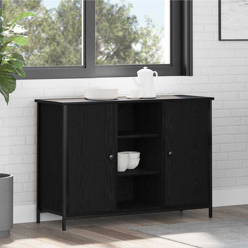 Bufet Stejar Negru 100 x 35 x 70 cm
