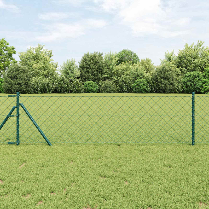 Gard cu plasă de sârmă 25 x 0,4 m Oțel Verde