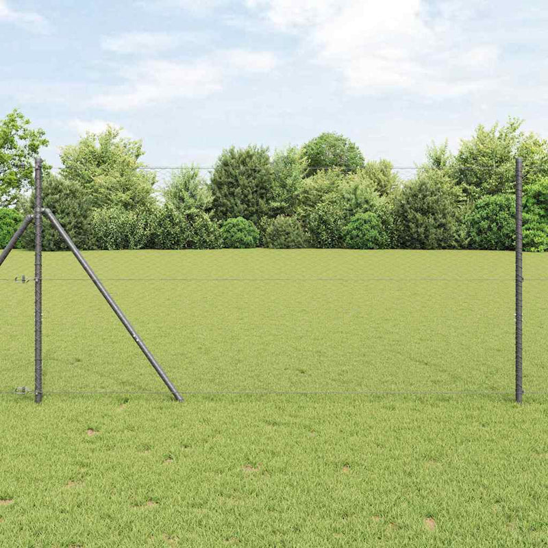 Gard hexagonal 1,4 x 25 m PVC Gri