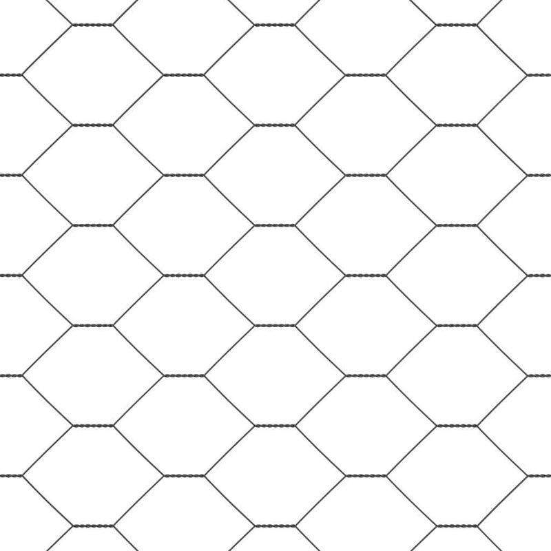 Gard hexagonal 0,8 x 100 m PVC Gri