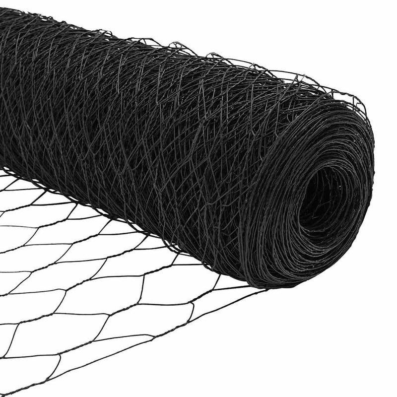 Gard hexagonal 0,8 x 100 m PVC Gri