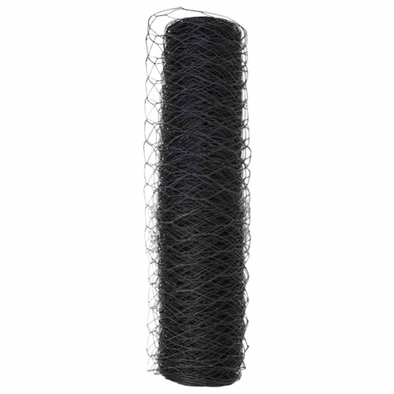 Gard hexagonal 0,8 x 100 m PVC Gri