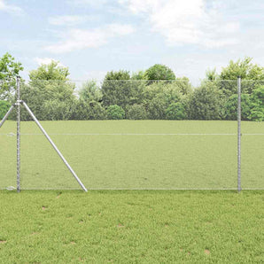 Gard hexagonal 1,2 x 10 m Oțel galvanizat Argintiu