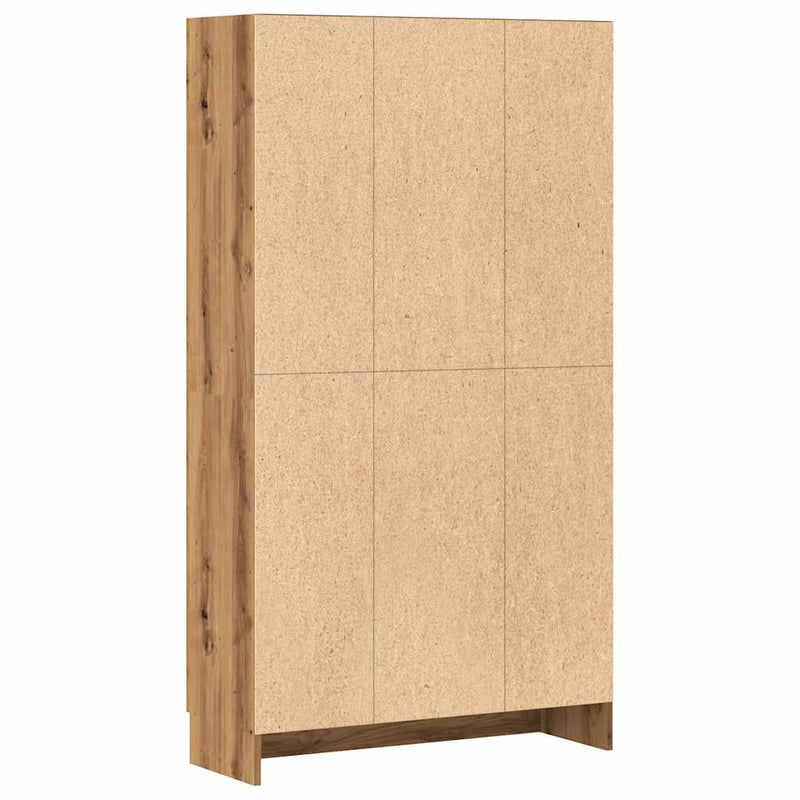 Bibliotecă, stejar artizanal, 82,5x30,5x150 cm, lemn prelucrat