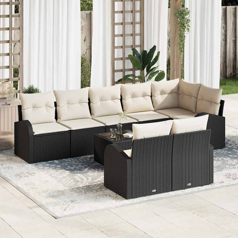 Set de canapele pentru grădină 9 buc. 8-Număr de locuri