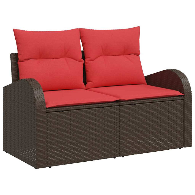 Set de canapele pentru grădină 8 buc. Maro