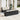 Set de canapea 8 buc. Negru și Crem poliratan