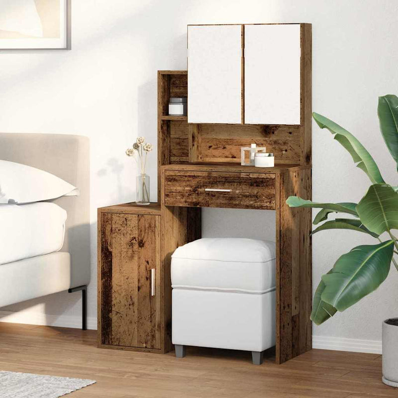 Masă de Machiaj Lemn vechi 80 x 35 x 132 cm Lemn prelucrat