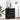 Dulap cu sertare 3-Drawer Negru 60 x 41 x 76 cm Lemn prelucrat