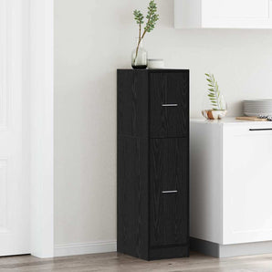 Cabinet de Apotecă Stejar negru 30 x 41 x 118 cm Lemn compozit