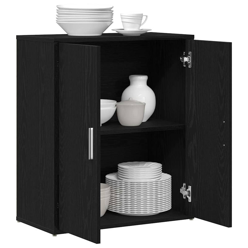 Bufet din stejar negru 60x31x70 cm, lemn prelucrat