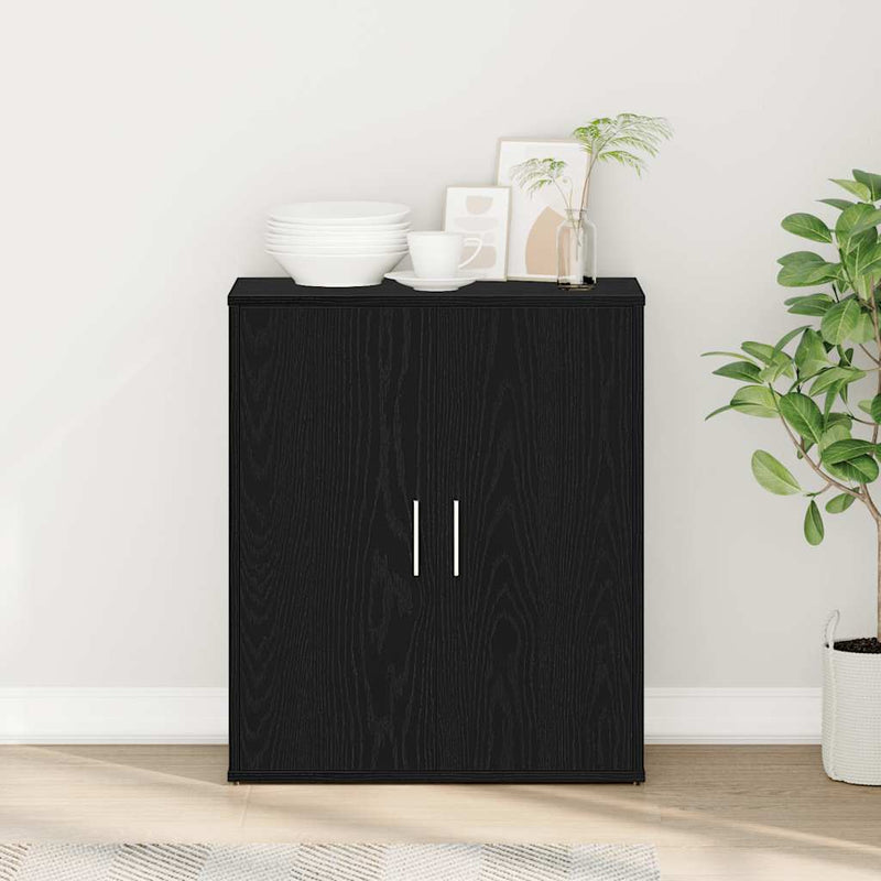 Bufet din stejar negru 60x31x70 cm, lemn prelucrat