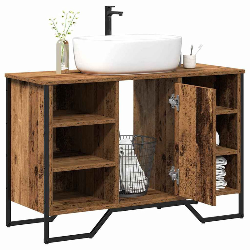 Dulap pentru Chiuveta de Baie Lemn Vechi 91 x 35 x 60 cm