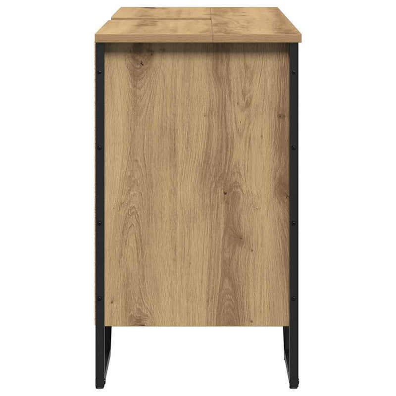 Dulap pentru Chiuveta de Baie Stejar Artizanal 91 x 35 x 60 cm
