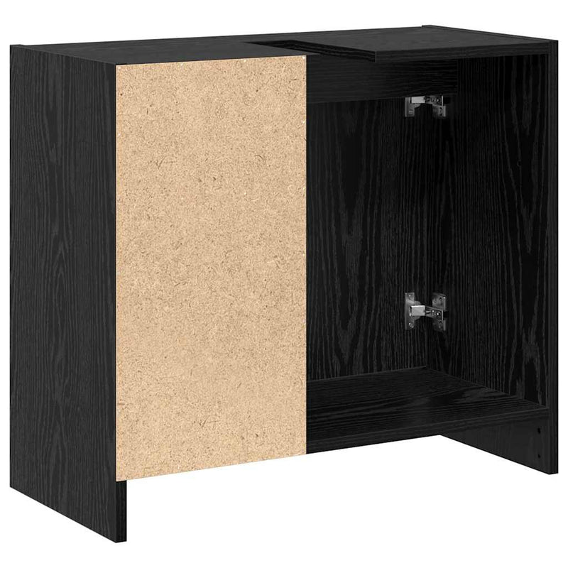 Dulap de Baie Stejar Negru 63 x 29 x 55 cm Lemn prelucrat