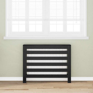 Capac pentru radiator Stejar Negru 104 x 20 x 82 cm
