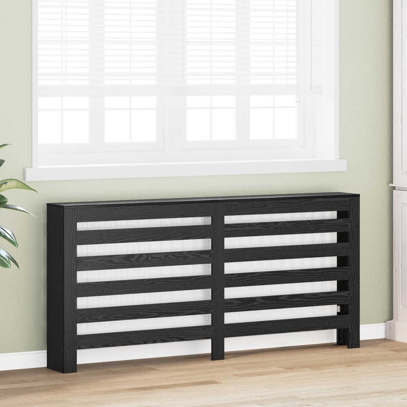Capac pentru radiator Stejar Negru 175 x 20 x 82 cm