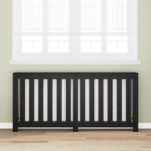Capac pentru radiator Stejar Negru 175 x 20 x 82 cm