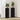 Suport pentru plante 2 buc. Stejar Negru 17 x 17 x 60 cm