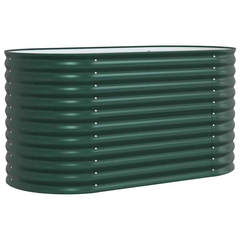 Pat ridicat Verde 160 x 80 x 81 cm Oțel