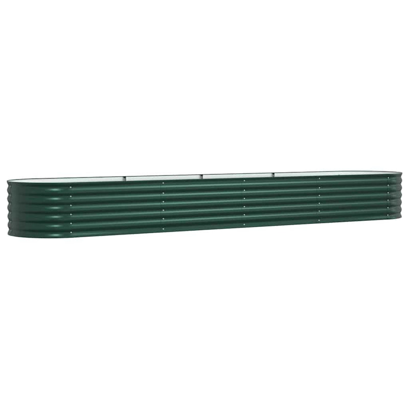 Pat ridicat Verde 400 x 80 x 44 cm Oțel