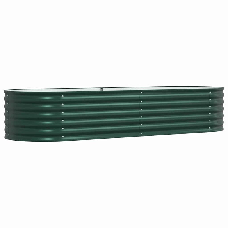 Pat ridicat Verde 240 x 80 x 44 cm Oțel