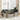 Set dining pentru exterior 5 buc. Gri deschis Rattan poli