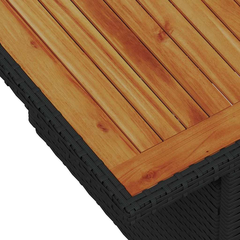 Set de canapele pentru grădină 7 buc. Negru