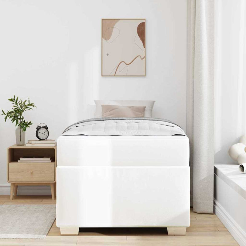 Cadru de pat Alb 90 x 190 cm PVC