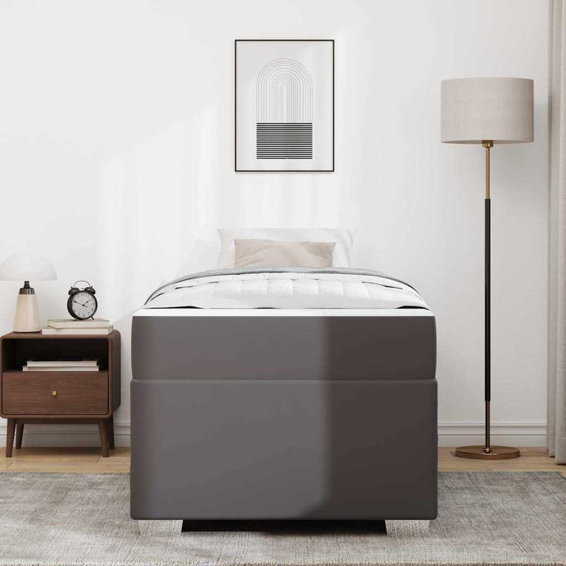 Cadru de pat Gri 100 x 200 cm PVC