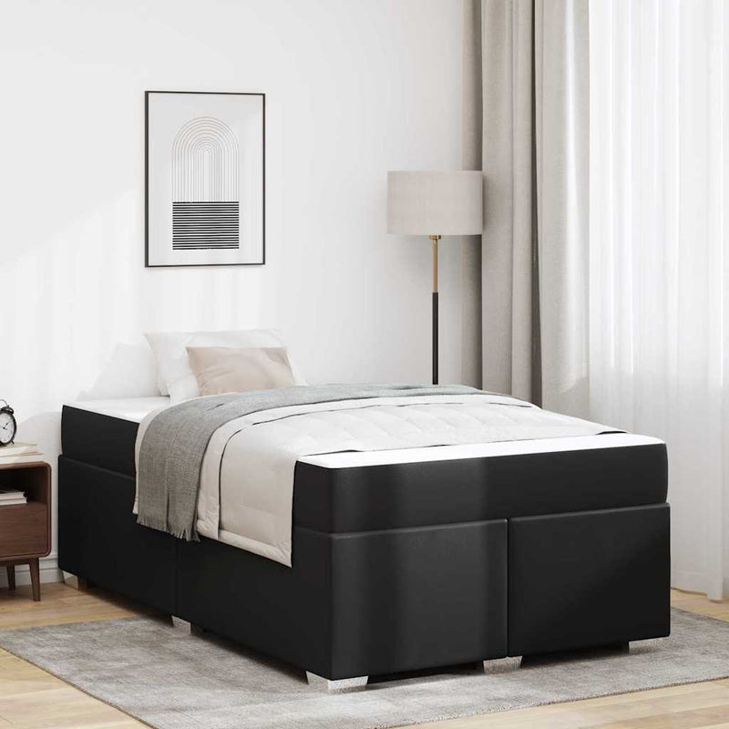 Cadru de pat Negru 120 x 190 cm PVC