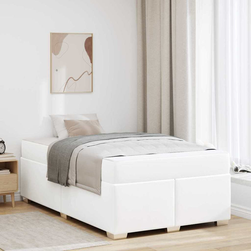 Cadru de pat Alb 120 x 200 cm PVC
