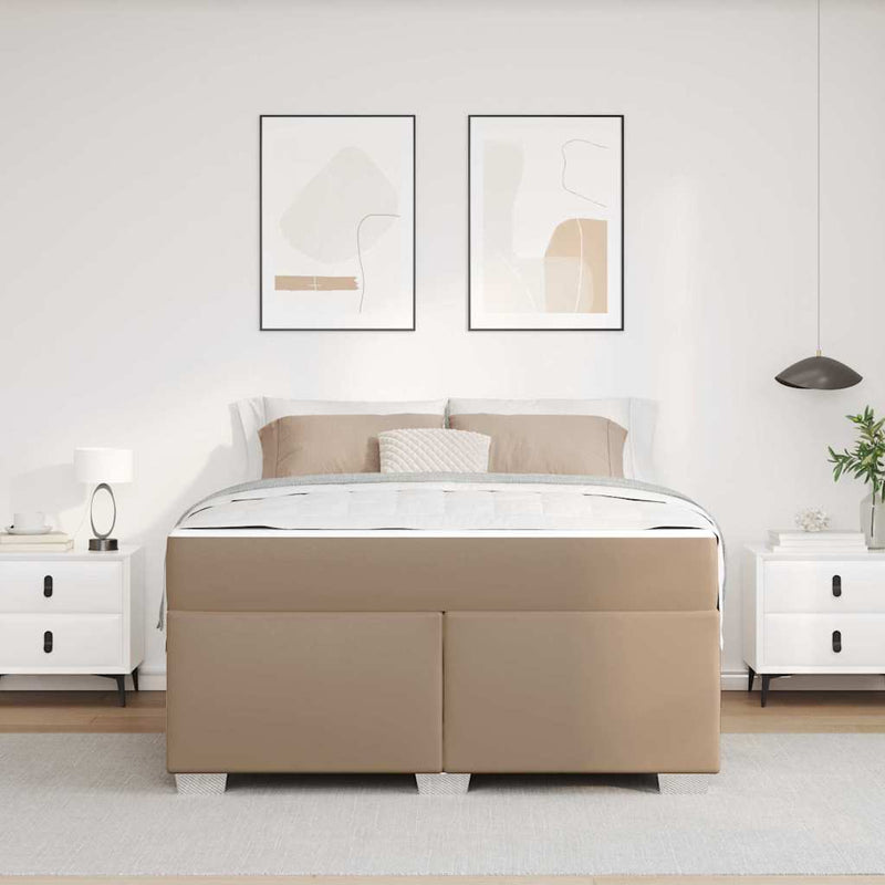 Cadru de pat Cappuccino 160 x 200 cm PVC